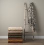 71457 - Kambal Copper Rust Woven Cotton Throw Blanket