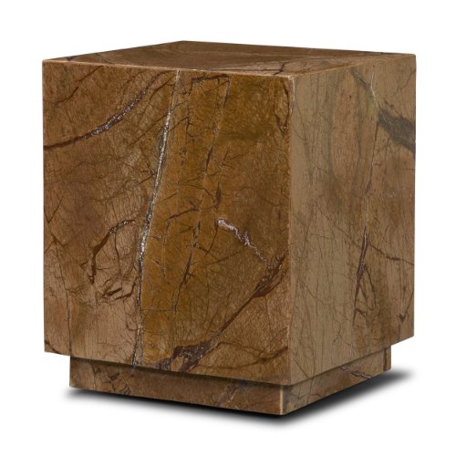 71206 - Matteo Solid Rainforest Rust Marble Square Side Table