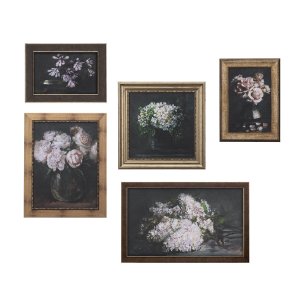 Still Life Flowers I by Mercana Studio a Hand Embellished Textured Framed Art Print