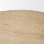 71341-AB - Siena 42" Round Travertine Pedestal Dining Table
