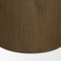 71342-AB - Lyonne 42" Round Medium Brown Oak Wood Pedestal Dining Table