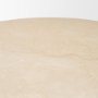 71356-AB - Sorrano 59" Botticino Marble Round w/ Fluted Base Dining Table