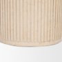 71356-AB - Sorrano 59" Botticino Marble Round w/ Fluted Base Dining Table