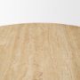 71360-AB - Torreno 42" Travertine Round Top Hexagon Pedestal Dining Table