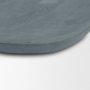 71488 - Tria Rounded Triangular Grey Marble Decorative Tray