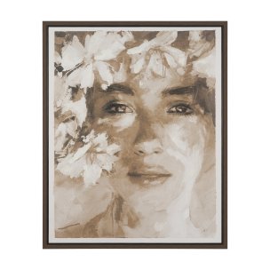 Repose by Mercana Studio Hand-Embellished Textured Framed Canvas Artwork