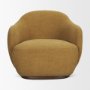 71500-AB - Hudson Mustard Fabric Upholstered Swivel Chair