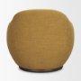 71500-AB - Hudson Mustard Fabric Upholstered Swivel Chair