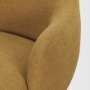 71500-AB - Hudson Mustard Fabric Upholstered Swivel Chair