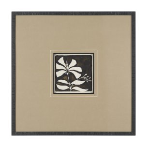 Spanish Tile Dark I by Mercana Studio Textured Framed Artwork Matted under Glass