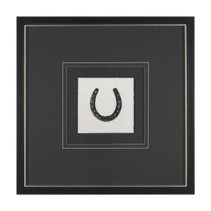 Equestrian Etching III by Mercana Studio Hand-Embellished Textured Framed Artwork Matted under Glass
