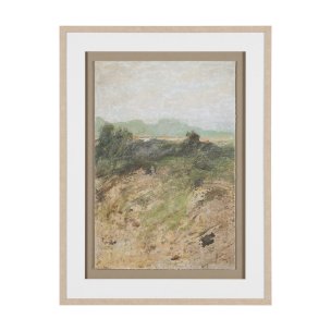 Amber Horizon IV by Mercana Studio Textured Framed Artwork Matted under Glass
