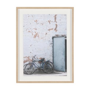 Rustic Bicycyle Scene by Shot By Clint Framed Photo Print Matted under Glass