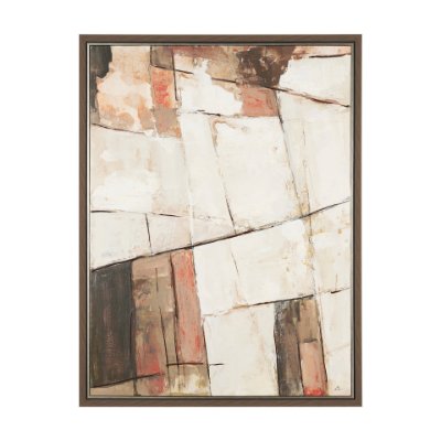 102798-FL - Shale I by Mercana Studio Hand-Embellished Textured Framed Canvas Artwork