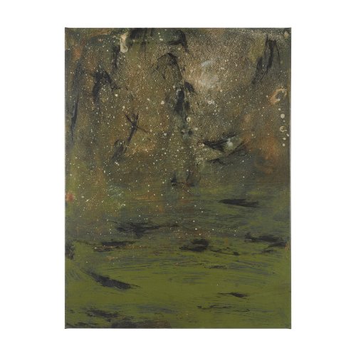 102822-L - Subtle Stirring by Mercana Studio Hand-Embellished Textured Canvas 