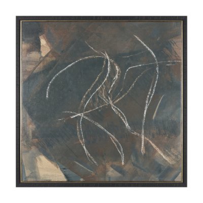 102826-FL - Cazim II by Mercana Studio Hand-Embellished Textured Framed Canvas Artwork