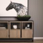 70158 - Athena Extra Large Oblong Black-Brown Reclaimed Wood Bowl 