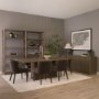 71324-AB - Alden 84" Rectangular Medium Brown Wood Dining Table