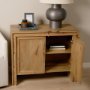 71336 - Notts Brown Wood 2-Door Accent Cabinet