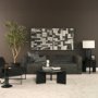 71354 - Rumer Black Wood w/ Black Marble Side Table