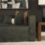 71427 - Mercer 20x20 Square Black w/Orange Stripes Decorative Pillow Cover