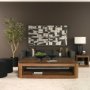 71431 - Cooper 20x20 Square Black w/ Cream Stripe Decorative Pillow Cover