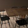 71351-AB - Rooke 84" Solid Wood Extendable Rectangular Dining Table