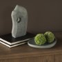71488 - Tria Rounded Triangular Grey Marble Decorative Tray