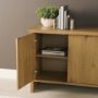 71393 - Alcott Brown Wood 4 Door Closed Sideboard