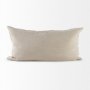 69428-CFD - Ivivva 14x26 Beige Fabric Textured Decorative Pillow Cover 