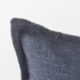 69440-CFD - Aubrielle 14x26 Gray and Blue Fabric Color Blocked Pillow Cover w/Filler