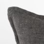 69443-CFD - Zadie 20x20 Light/Dark Gray Fabric Color Blocked Pillow Cover w/Down Filler