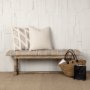 56019-CFD - Duston I 22x22 Tan and White Diamond Pillow Cover w/Filler