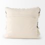 68391-CFD - Beardell 18x18 Cream And Black w/Tassels Pillow Cover w/Down Filler