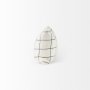 68876-CFD - Suzanne 14x26 White/Black Square Pattern Pillow Cover w/Filler