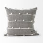 68881-CFD - Linda 20x20 Navy And Cream With White Detail Pillow Cover w/Down Filler