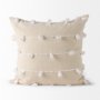 68883-CFD - Erica 20x20 Cream With White Detail Pillow Cover w/Down Filler