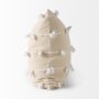 68883-CFD - Erica 20x20 Cream With White Detail Pillow Cover w/Down Filler