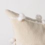 68883-CFD - Erica 20x20 Cream With White Detail Pillow Cover w/Down Filler