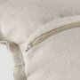 69445-CFD - Mae 20L x 20W Beige Fabric Pillow Cover w/Filler