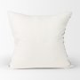 70309-CFD - Jolie 22x22 Cream w/ Black Print Linen Square Pillow Cover w/Filler