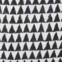 70309-CFD - Jolie 22x22 Cream w/ Black Print Linen Square Pillow Cover w/Filler