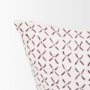 70312-CFD - Jayden 14x26 Cream w/ Merlot Print Linen Lumbar Pillow Cover w/Filler