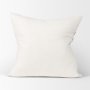 70313-CFD - Jayden 22x22 Cream w/ Black Print Linen Square Pillow Cover w/Filler