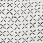 70313-CFD - Jayden 22x22 Cream w/ Black Print Linen Square Pillow Cover w/Filler