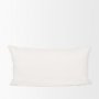 70314-CFD - Jayden 14x26 Cream w/ Black Print Linen Lumbar Pillow Cover w/Filler