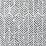 70319-CFD - Jennelle 22x22 Cream w/ Indigo Print Linen Square Pillow Cover w/Filler