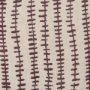 70323-CFD - Jenna 22x22 Beige w/ Merlot Print Linen Square Decorative Pillow Cover w/Down Filler
