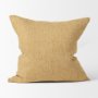 70332-CFD - Jacklyn 22x22 Mustard Linen Square Decorative Pillow Cover w/Down Filler