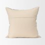 71090-CFD - Jalia Cream and Black Cotton Decorative Square Pillow Cover w/Down Filler